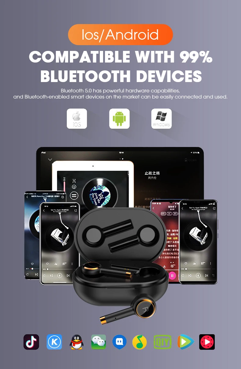 TWS беспроводные наушники Bluetooth 5,0, bluetooth-наушники siri с вызовом, водонепроницаемая гарнитура для xiaomi huawei, спортивные 3D стерео наушники