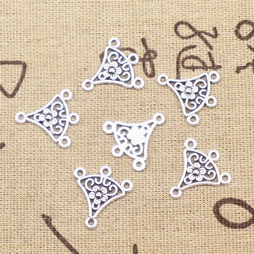 

Designer Charms DIY 20pcs 19x20mm Antique Silver Color Earring Connector
