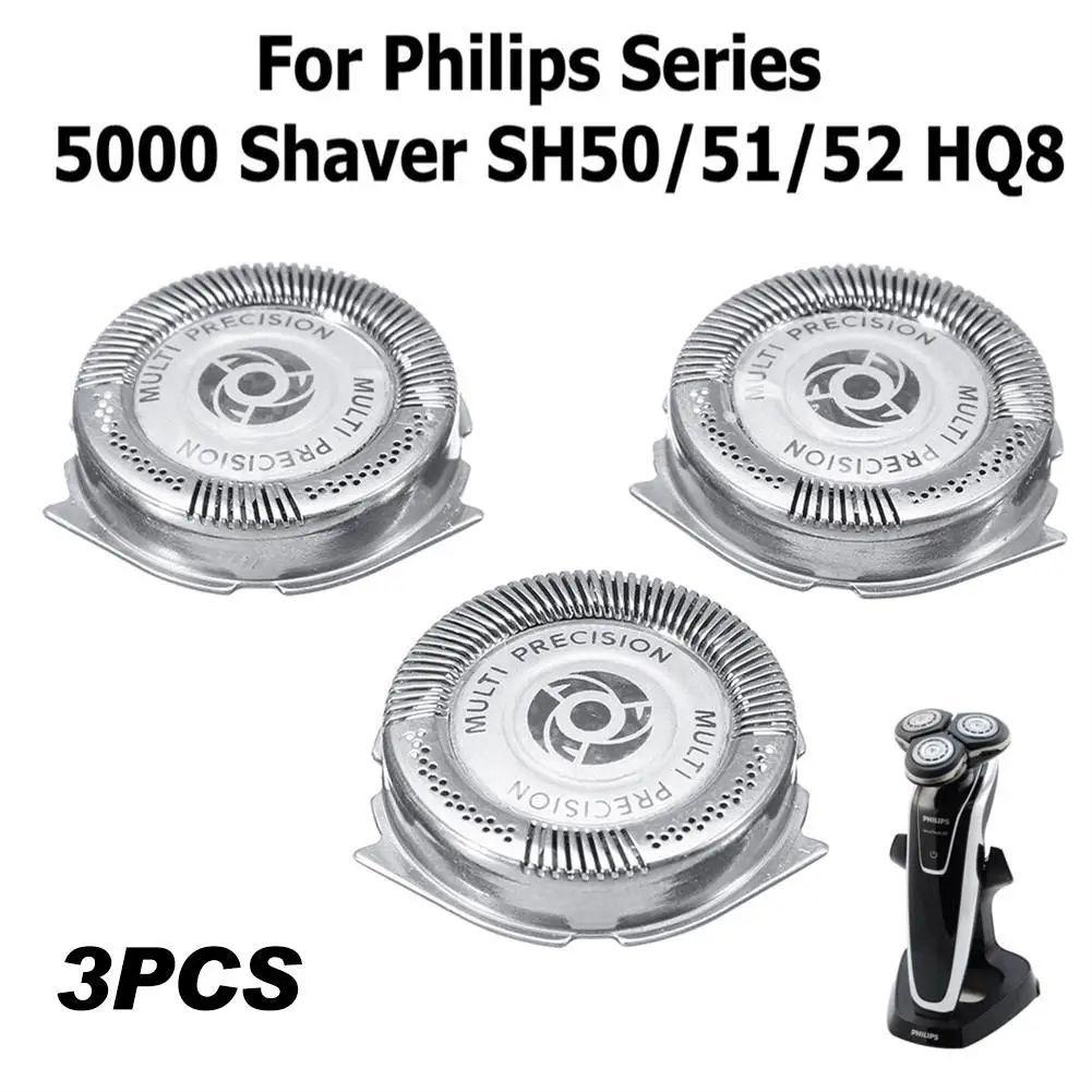 

3Pcs Philips Razor Shaving Cutter Head Shaver Tool For Philips Series 5000 Shaver SH50/51/52 HQ8