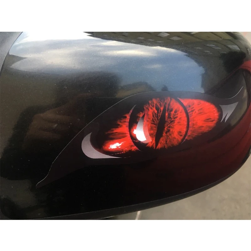 EARLFAMILY 13 см x 5 2 шт. красный сглаза Монстр Зомби виниловая графическая наклейка для