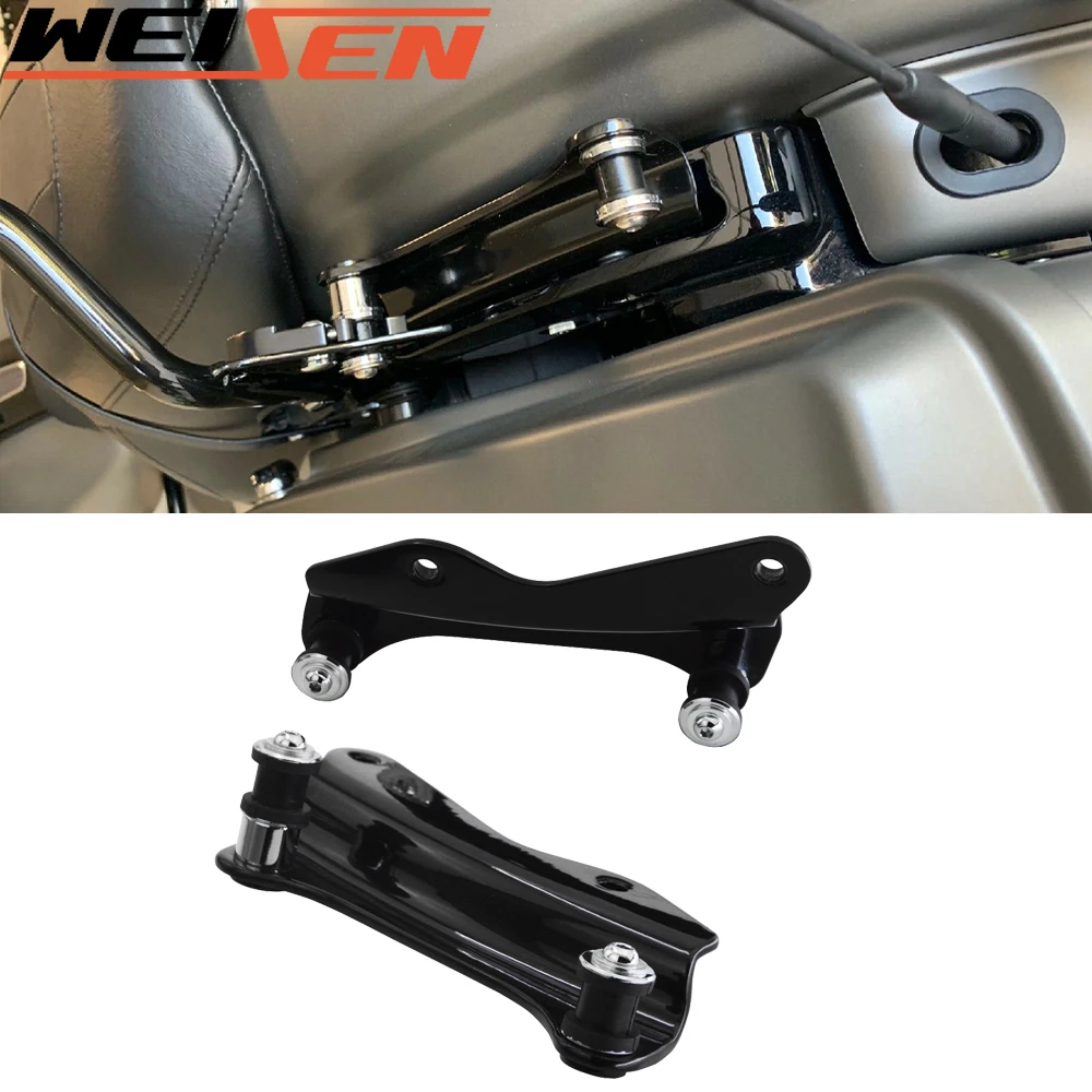 

Для Harley Touring Road King Electra Glide Road Glide 2014-2021 черный 4-точечный комплект стыковочного оборудования стальные аксессуары для мотоциклов