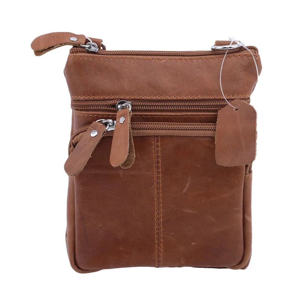 

High Quality Business Crossbody Bag High Quality Messenger Shoulder Bag Men Leather Cowhide Vintage Chest Back Pack Bolsas