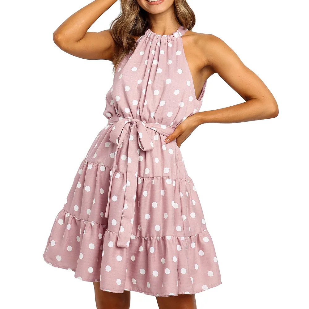 

Quality women's sexy polka dot print dress summer 2021 new women's dress