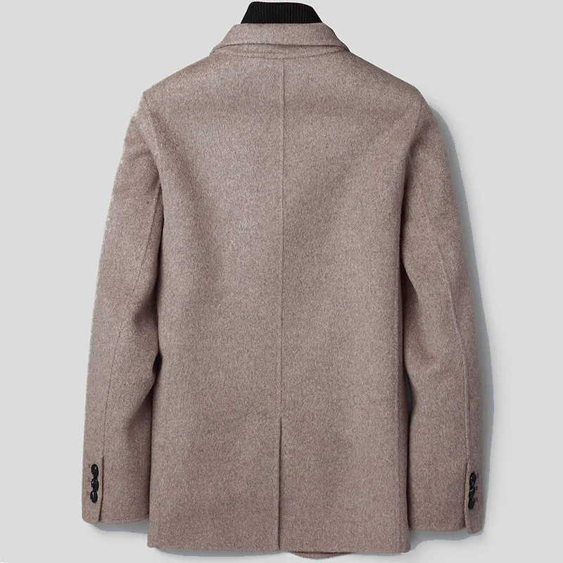 Шерстяное пальто Мужская демисезонная куртка черный блейзер мужские и куртки