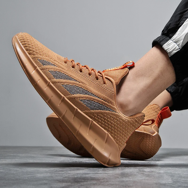 

springcasual mannen slip sapato knitting white work informales on Breathable 2020 zapatillas hombre Sneakers shoe men breathable