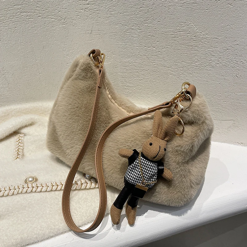 

Autumn/winter Hot-selling Bags 2021 New Women's Bags Plush Messenger Bag Fashion Shoulder Bag Luxury Designer Bag