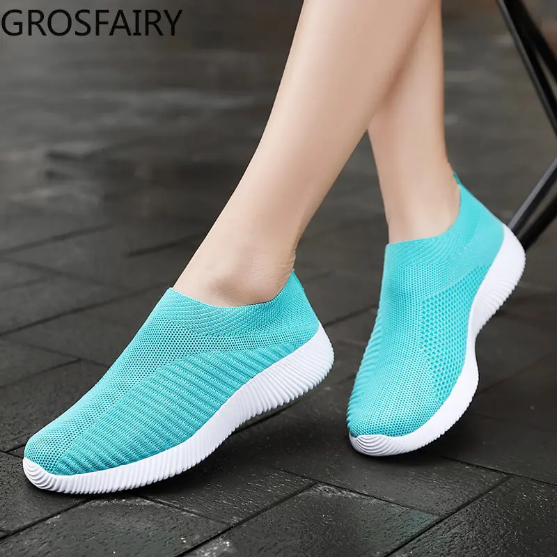 

Lightweight Sneakers Ladies Running Shoes Ladies Breathable Mesh Slip-on Shoes Ladies Sneakers 2021 Zapatillas Mujer Deportiva