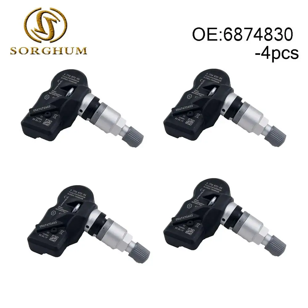 

Датчик давления в шинах TPMS 6874830, 4 шт., подходит для BMW ROOLS ROYCE