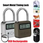 USB перезаряжаемое цифровое оборудование для замка времени, бондаж, таймер, замок, безопасные наручники, Bdsm, аксессуары, секс-игрушки для взрослых