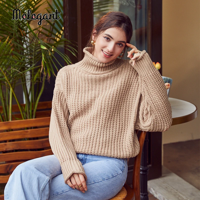 Mэлегантны зимние вязаные свитера женские джемперы Свободные Мешковатые Свитера