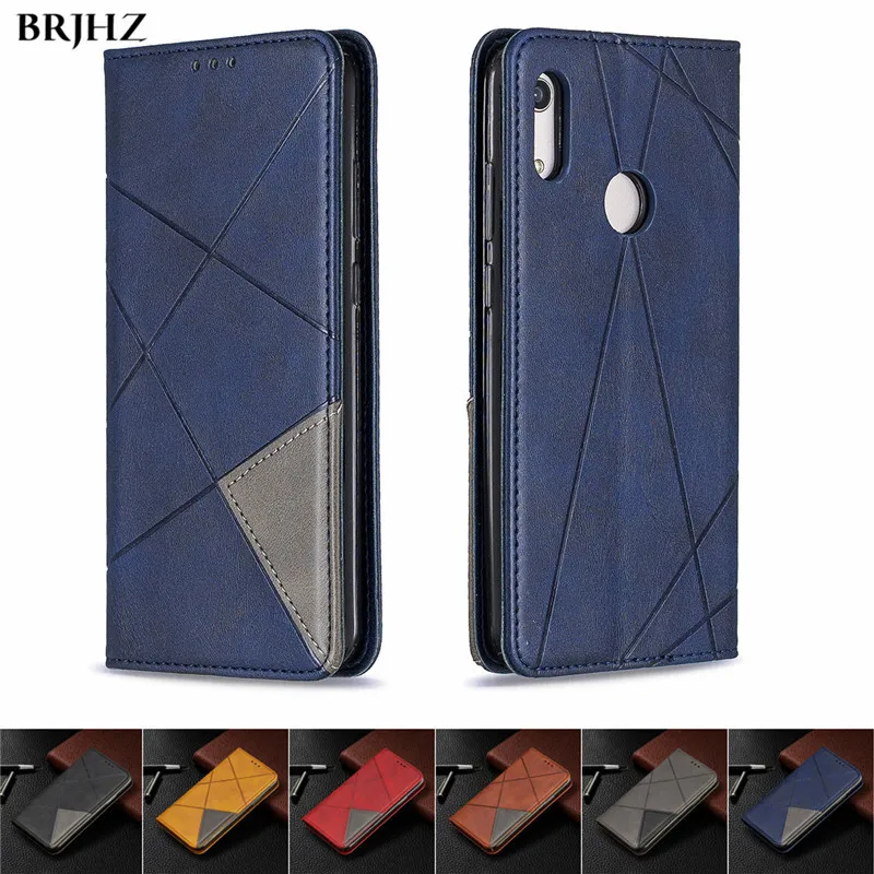 Huawei P Smart Plus 2019 чехол магнитный кожаный тонкий для huawei Z PSmart 2018 откидная подставка