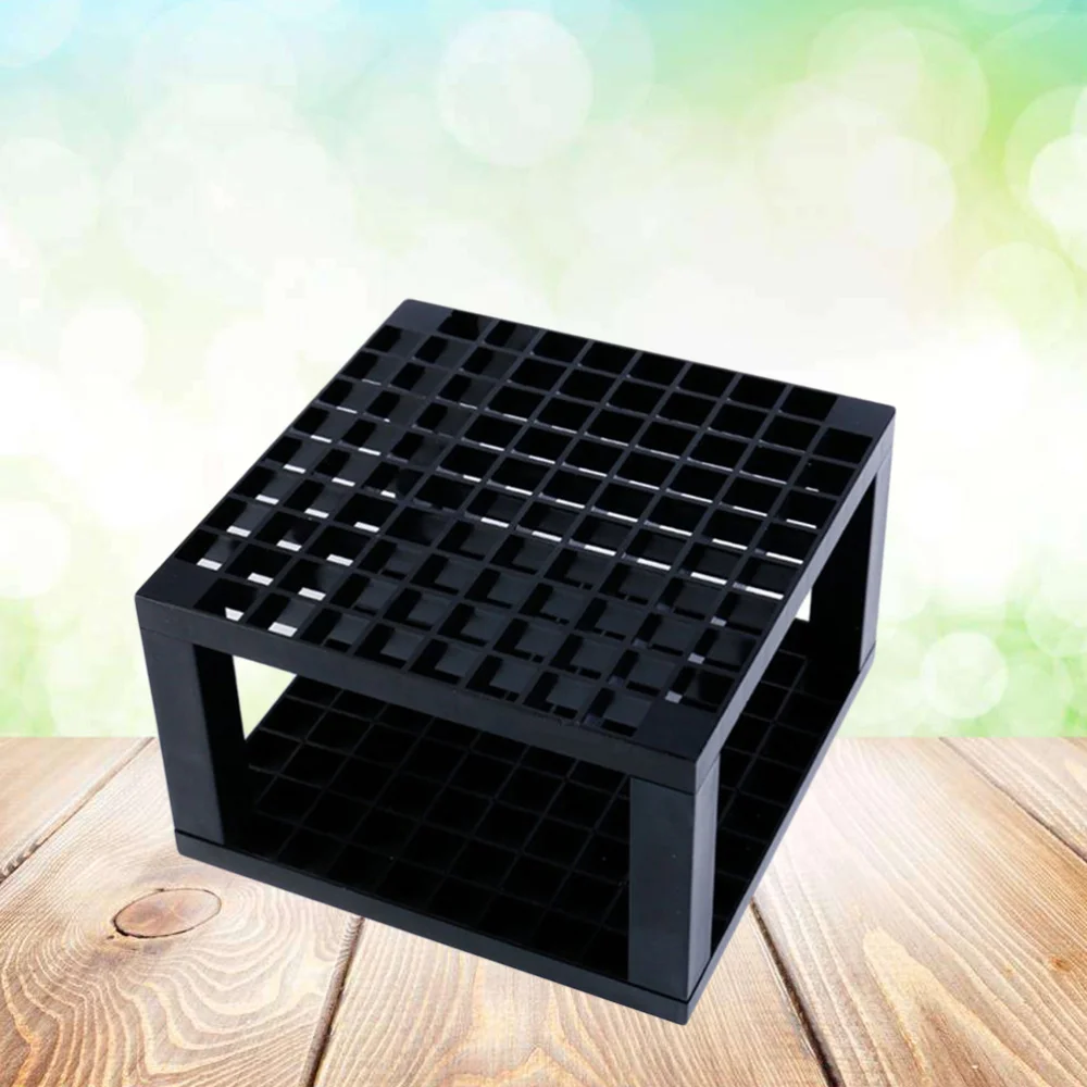 

2pcs 96 Hole Pencil and Brush Holder Desk Stand Organizer Holder for Drawing Markers Paint Brushes (Black)