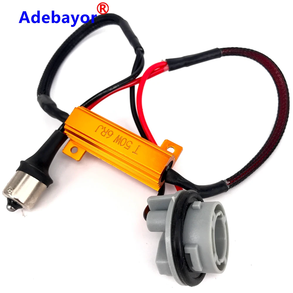 1 шт. 50 Вт 6Ohm 1156 BA15S 114 светодиодные нагрузочные резисторы фиксируют гипермигание