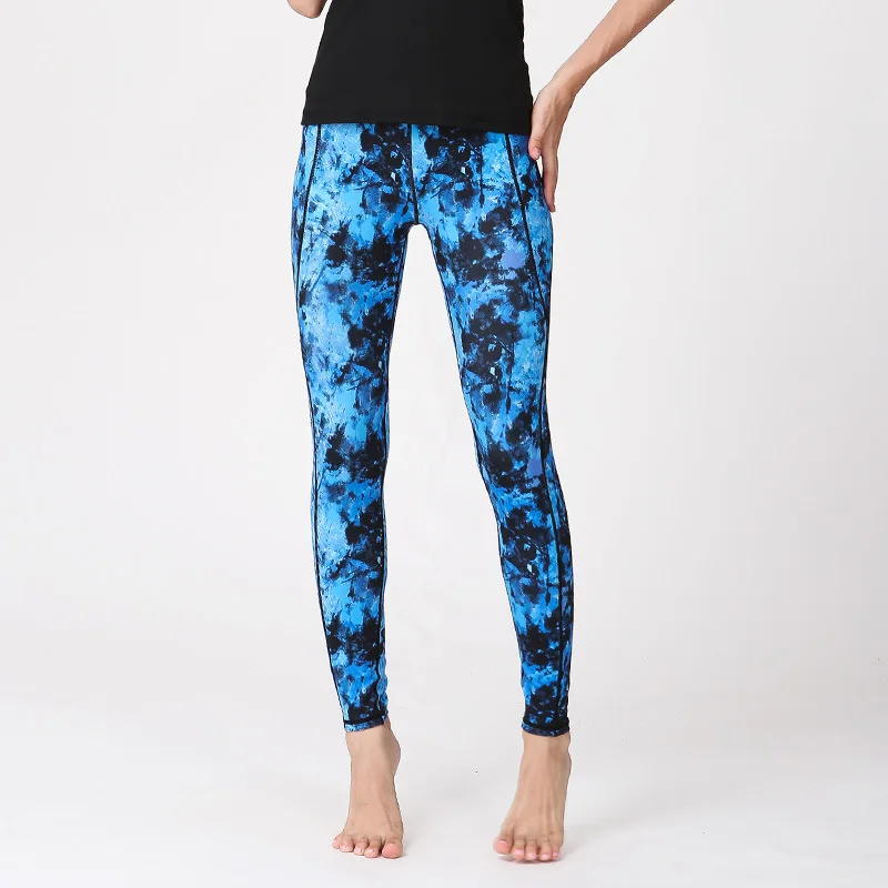 

Retro Fashion Dance yoga sports Pants women leggings tight training pants stretch running fitness trousers HK10