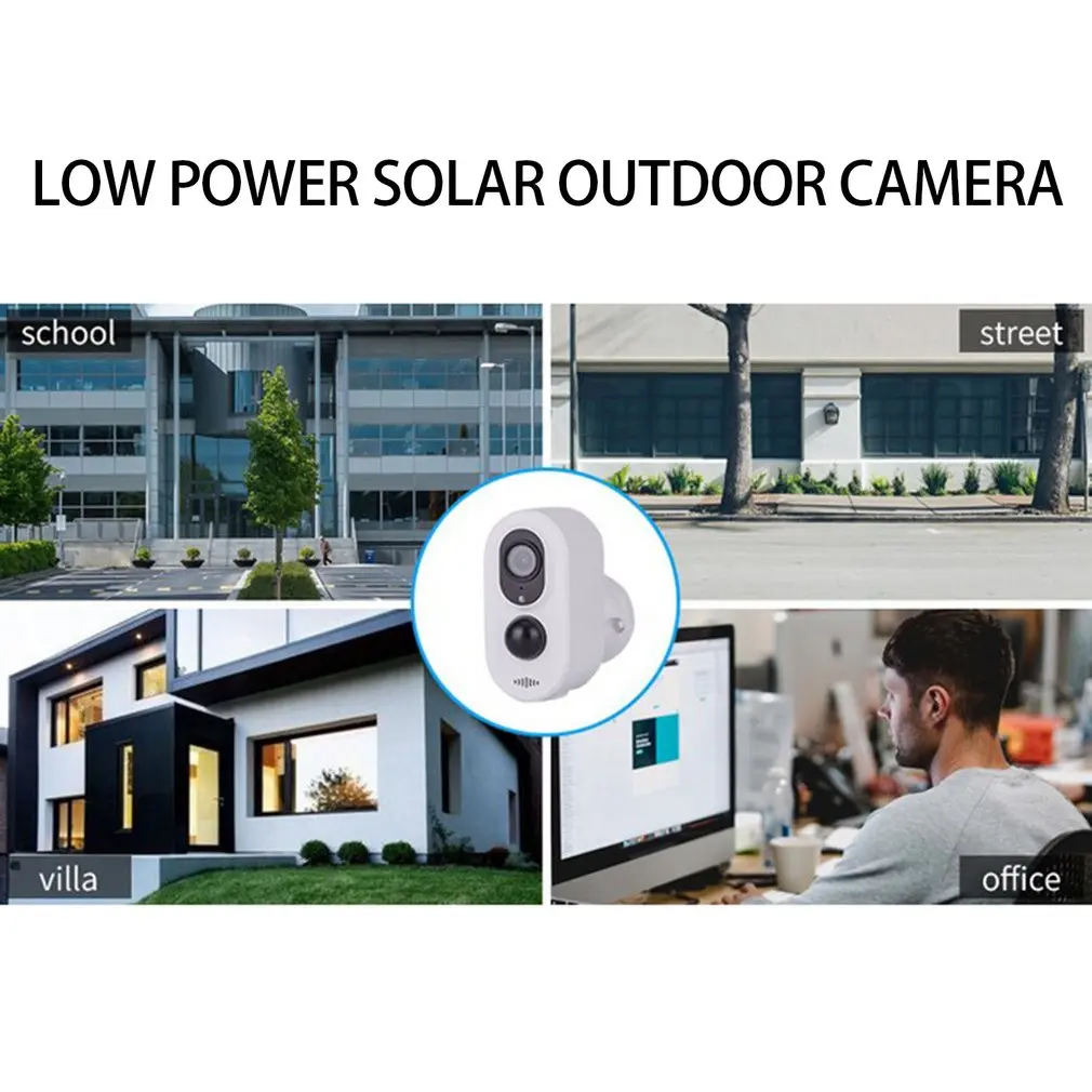 Low Power Solar Outdoor Camera High Sensitive Human Heat Sensor Infrared High-definition | Обустройство дома
