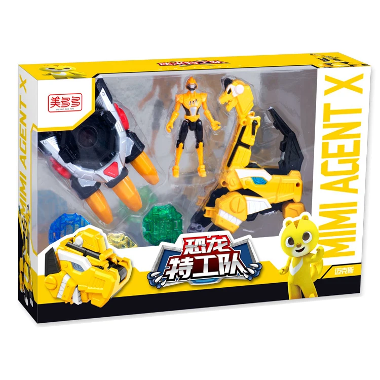 

MiniForce Transformation Updated Version Action Figure Toys Agent Toys X Volt Semey Air Force Toys For Boys Gifts Yellow Style