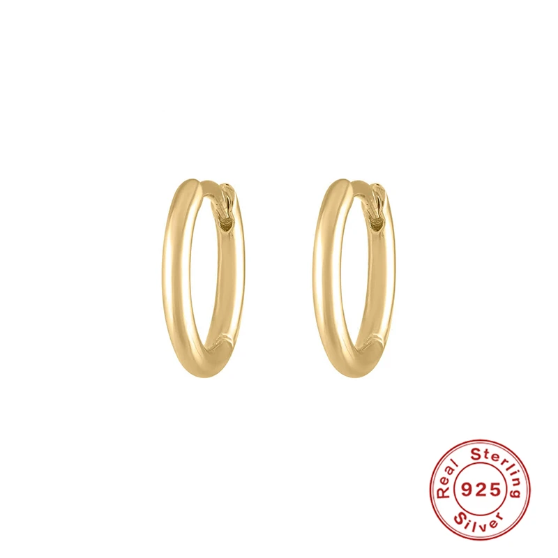 ROXI минимализм Глянцевая Геометрическая круглая 9 мм серьги-кольца для женщин и