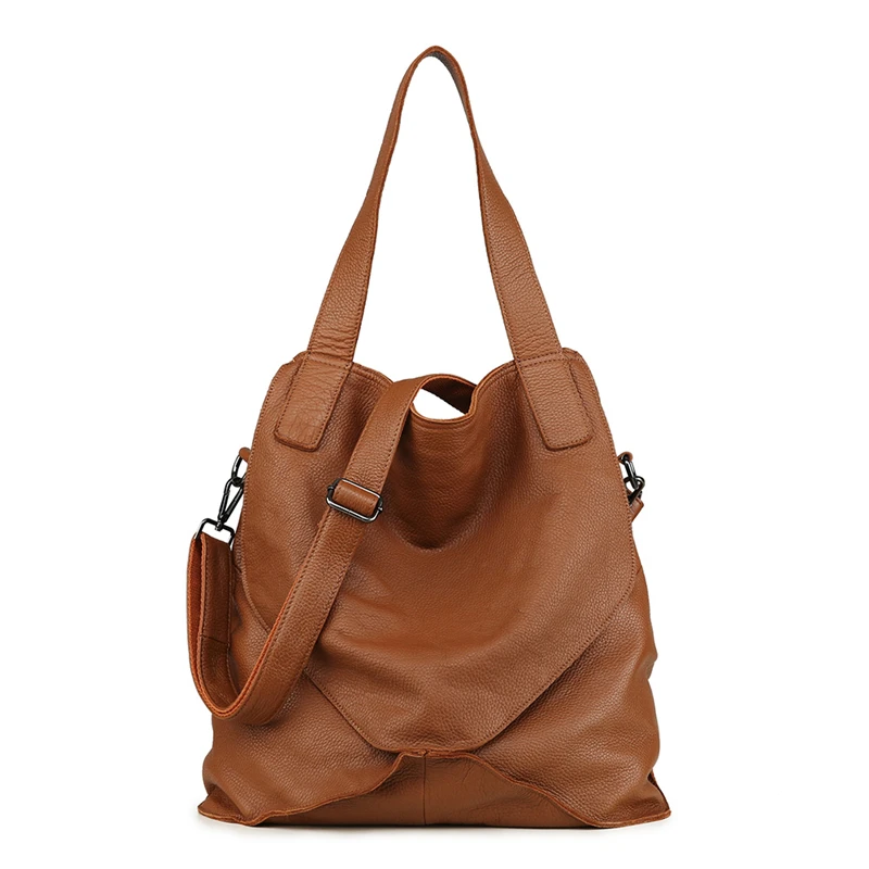 Nesitu Highend New Big Large Capacity Black Brown Genuine Leather Women Handbags Lady Shoulder Messenger Bag Totes Female M07166