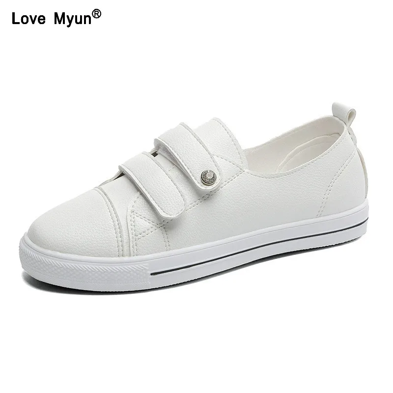 Туфли женские холщовые натуральная кожа плоская подошва Мокасины лоферы