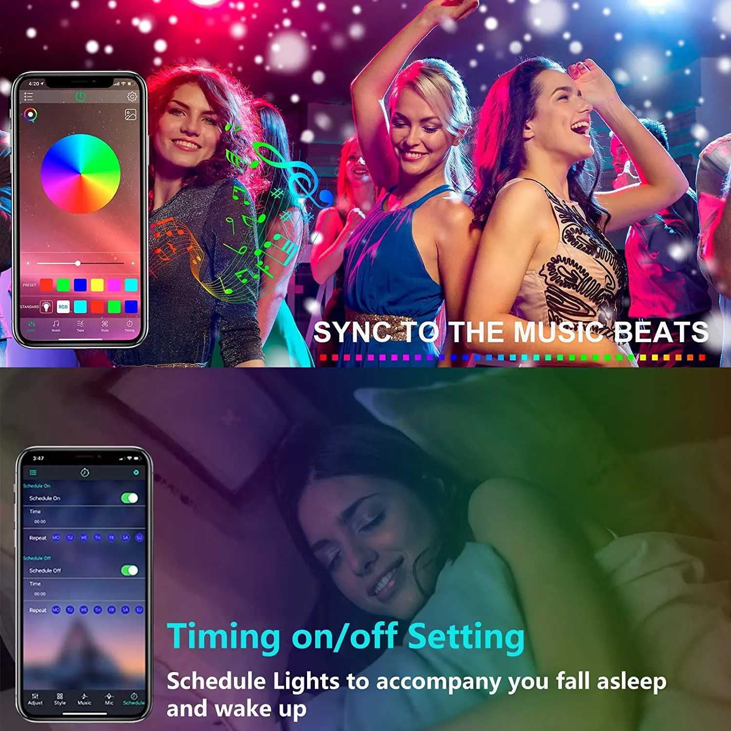 Bluetooth 12 В RGB неоновая полоса Водонепроницаемая SMD3535 96 светодисветодиодный s/m