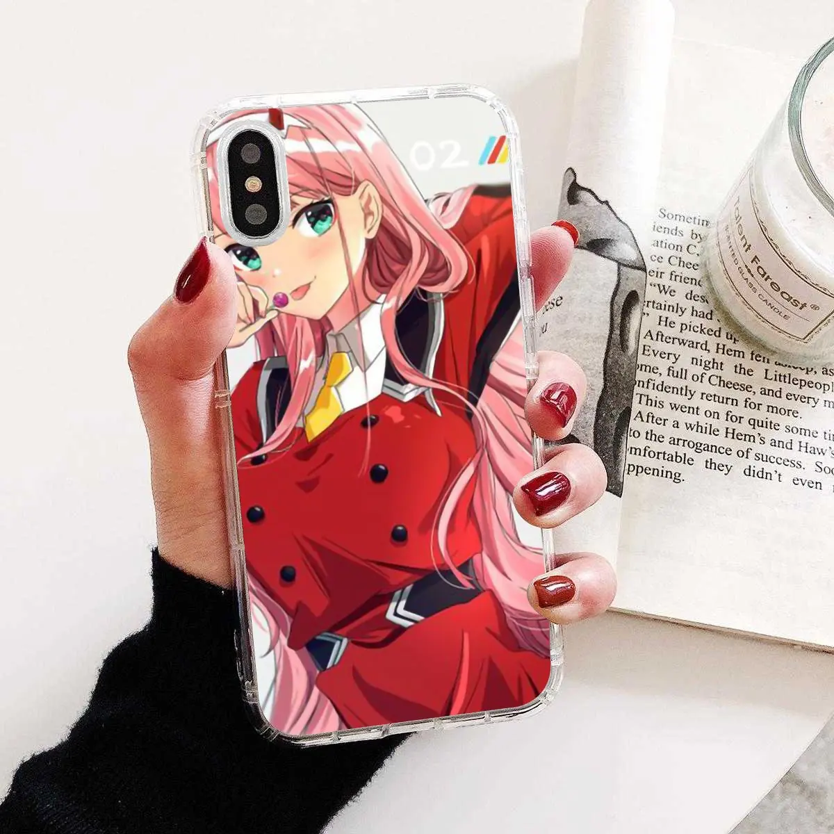 Силиконовый чехол для BQ BQS S 5059 5035 6040L HTC U11 U12 Plus LG K10 K8 K7 K4 2017 Zero Two Darling в FranXX|Бамперы| |