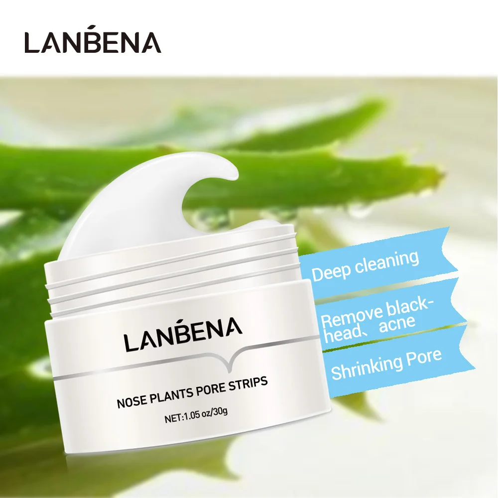 

LANBENA Blackhead Remover Nose Mask Pore Strip Black Mask Peeling Acne Treatment Deep Cleansing Face Mask Oil Control Skin Care