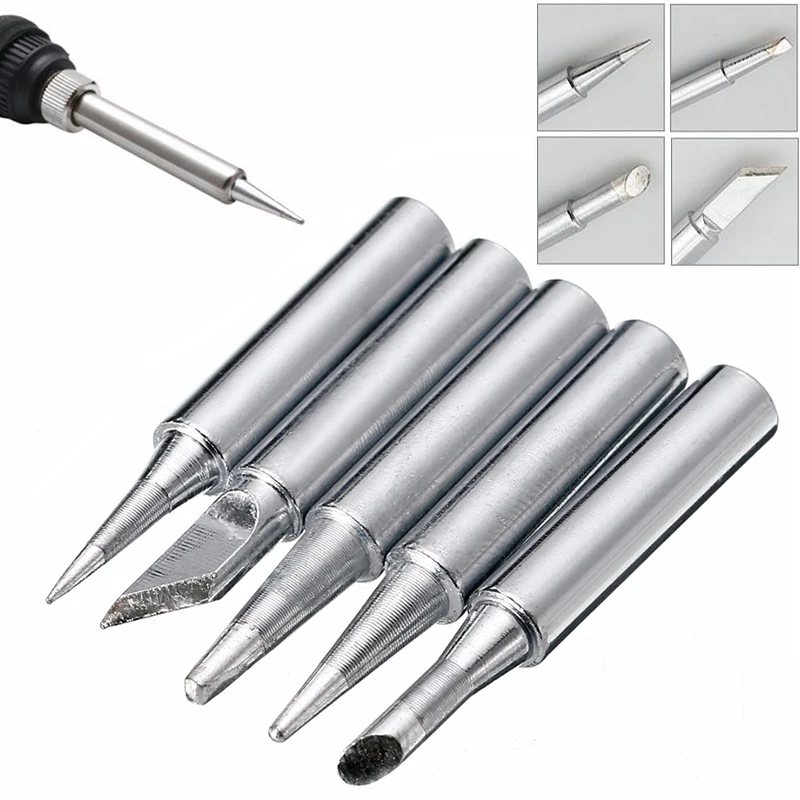 

5pcs 900M-T Screwdriver Iron Tips For Hakko Soldering Welding Set Accessories