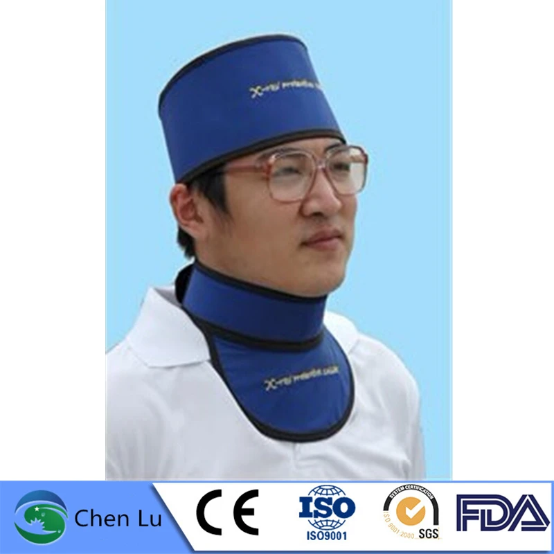 

Wholesale 2 pieces radiological protection thyroid collar Radiology, stomatology x-ray protective 0.35mmpb lead rubber collar