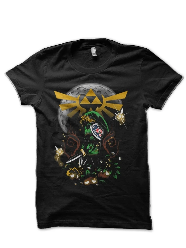 Черная футболка с изображением маски маджора|Мужские футболки| |