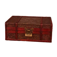 3 styles handmade jewelery box vintage wooden storage box large size book storage box organizer treasure case chest organizer