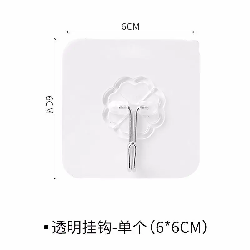 

5 tablets. Hanger hook suction cup glue wall vacuum suction cup heavy bathroom transparent stainless steel shelf transparent