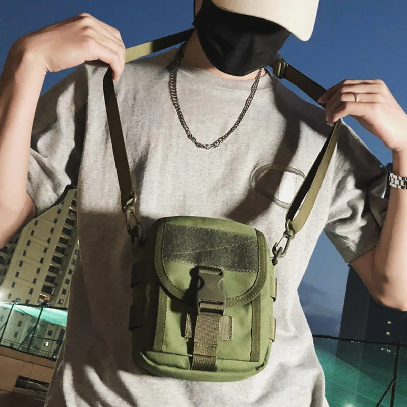 Модная мужская сумка-мессенджер Холщовая Сумка через плечо для сотового
