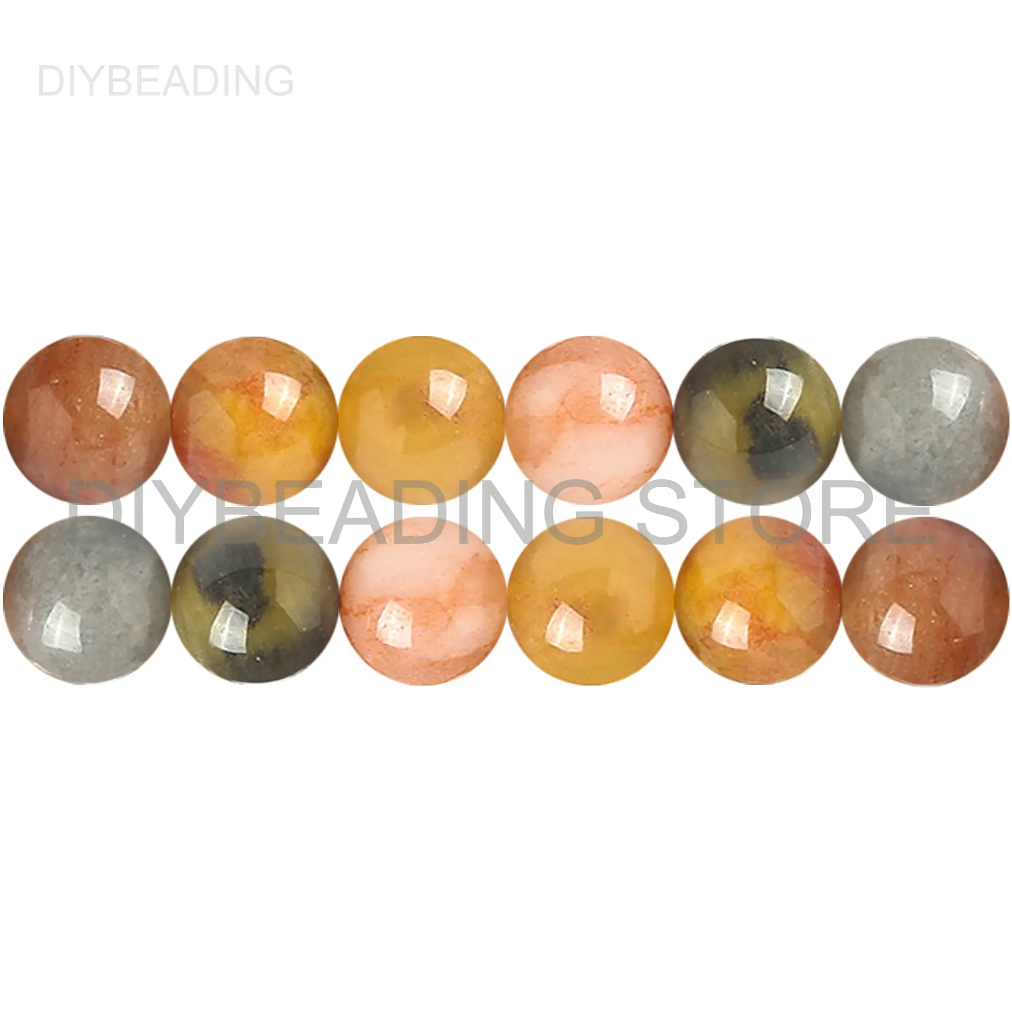 

DIY Jewelry Making Beads Natural Lighter Imperial Jade Semi Precious Stone Round 4 6 8 10mm Beads Online Lots Wholesale Supply
