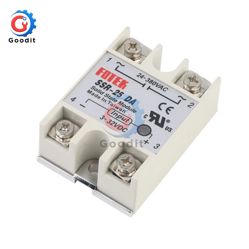 2 шт./лот твердотельный модуль Твердотельный Релейный Щит от 25 А 3 32 В постоянного