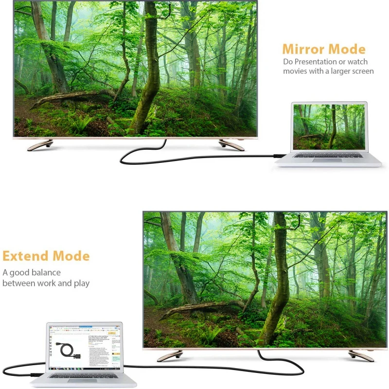 1/1.5/1.8/3-M HDMI-совместимый с VGA кабель штекер-штекер чипом 6 футов для