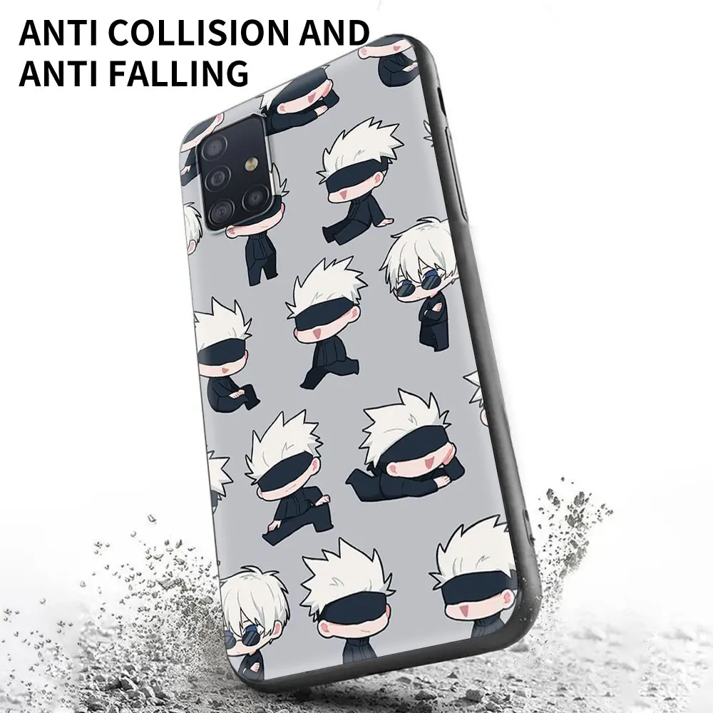 Чехол для телефона Samsung Galaxy A21S A12 A51 A71 A70 A50 A02S A41 A32 A52 A72 4G/5G мягкий ударопрочный с аниме Jujutsu Kaisen.