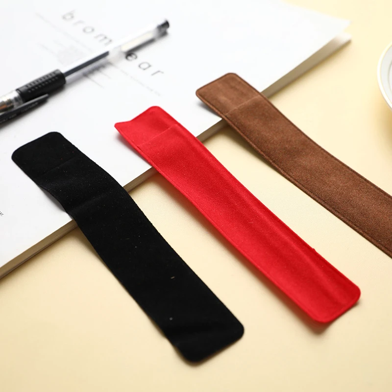 

10Pcs Velvet Pen Pouch Fountain Pen Case Single Pencil Bag Retro Pen Cover