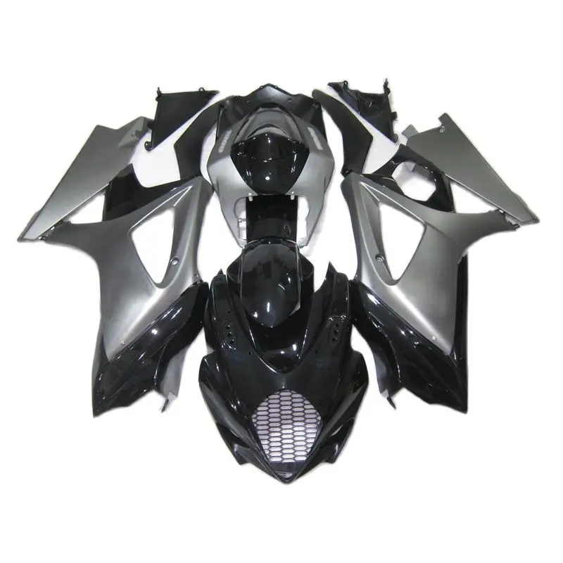 

Комплект обтекателей для SUZUKI GSXR1000, 2007, 2008, серебристый, черный, GSXR 1000, 07, 08, DL938