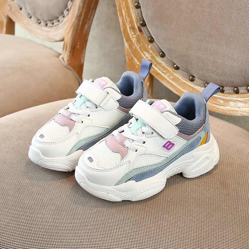 

2019 autumn children's shoes girls fashion casual sports shoes boys breathable sports training shoes children running shoes