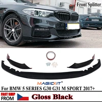 magickit m performance front spoiler splitter gloss black lip fits for bmw g30 g31 m sport