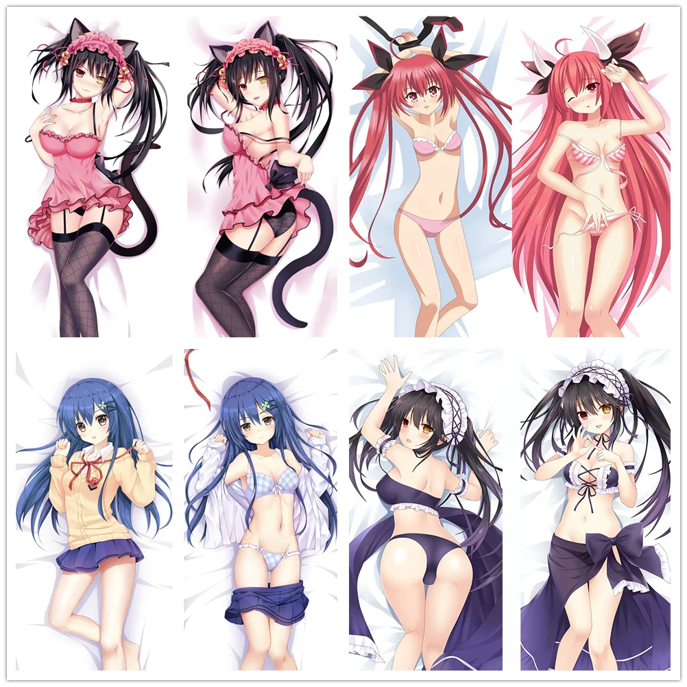 

Date a Live Itsuka Kotori Izayoi Miku Tohka Yatogami Tokisaki Kurumi Dakimakura body Pillowcase Cushion Case Cover