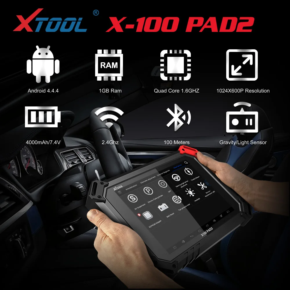 XTOOL X 100 PAD2 эксперт по специальным функциям для 4 го и 5 IMMO X100 PIN считыватель кодов