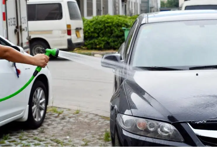 25FT-250FT садовый шланг Европейский пластиковые шланги труба с распылителем