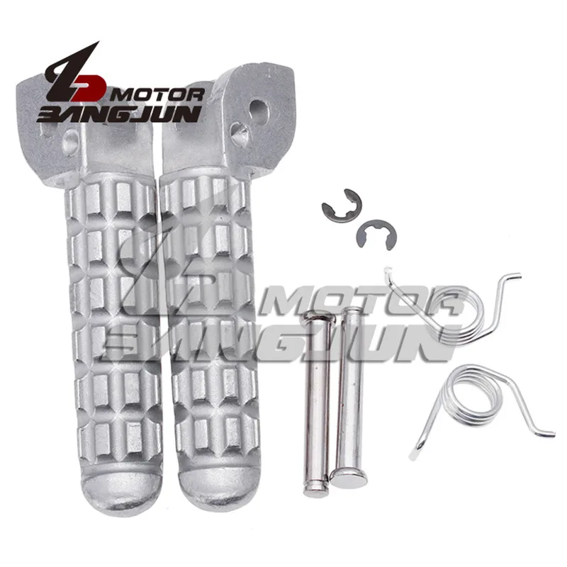 

Silver Motorcycle Footboards Metal Modified Accessories Anti Slip Design for Ducati 696 749 795 796 1100 Motorbike Foot Pegs