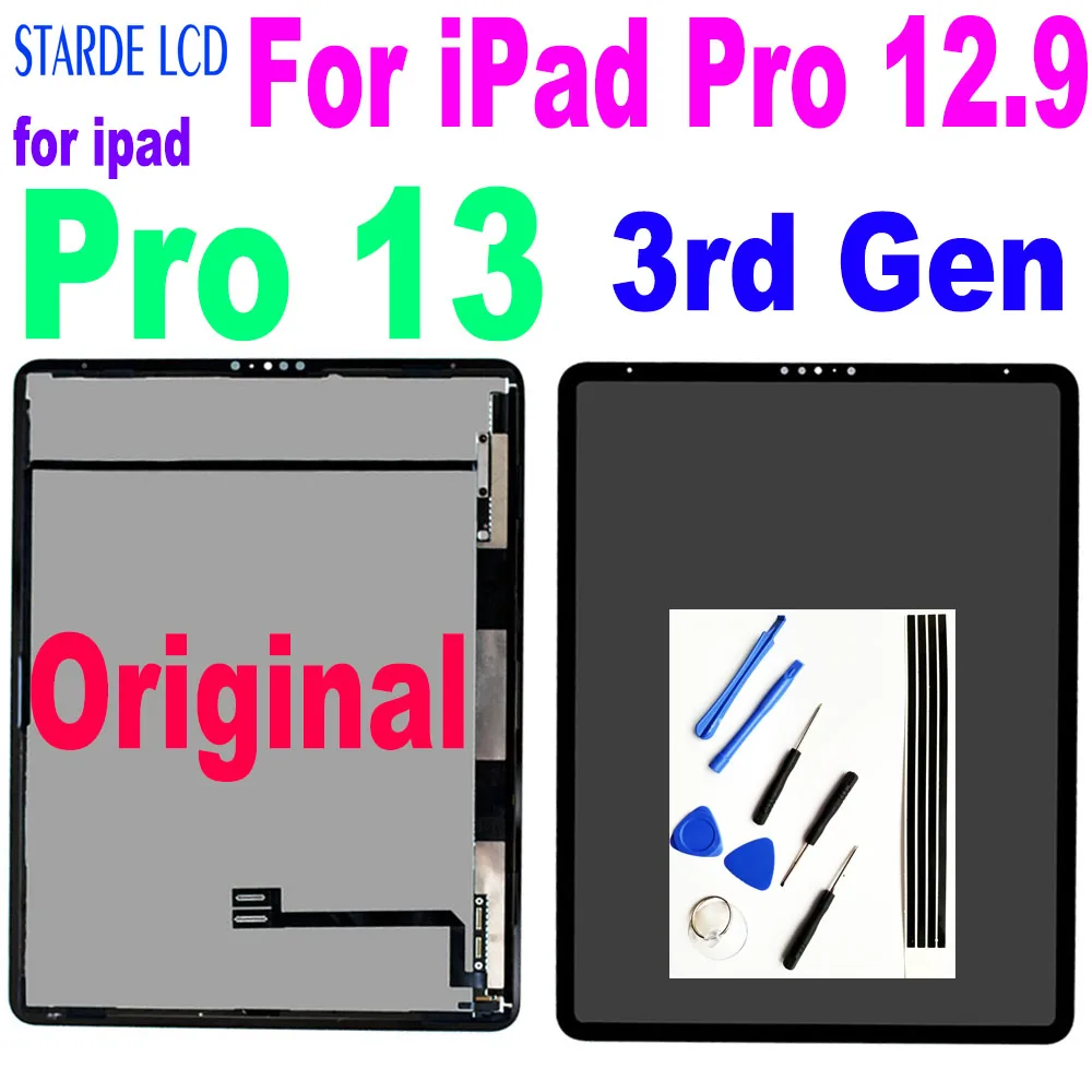 Оригинальный ЖК дисплей 12 9 дюйма для iPad Pro 3 го поколения A1876 A1895 a2.3 A2014 сенсорный