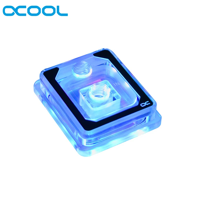Bloco de Água para Intel Alphacool Eisblock Aurora 3pin Luz Cpu 115x X99 X299 Processo Watercooler Amd Am3 Am4 g1 – 4 x2 Xp3 5v