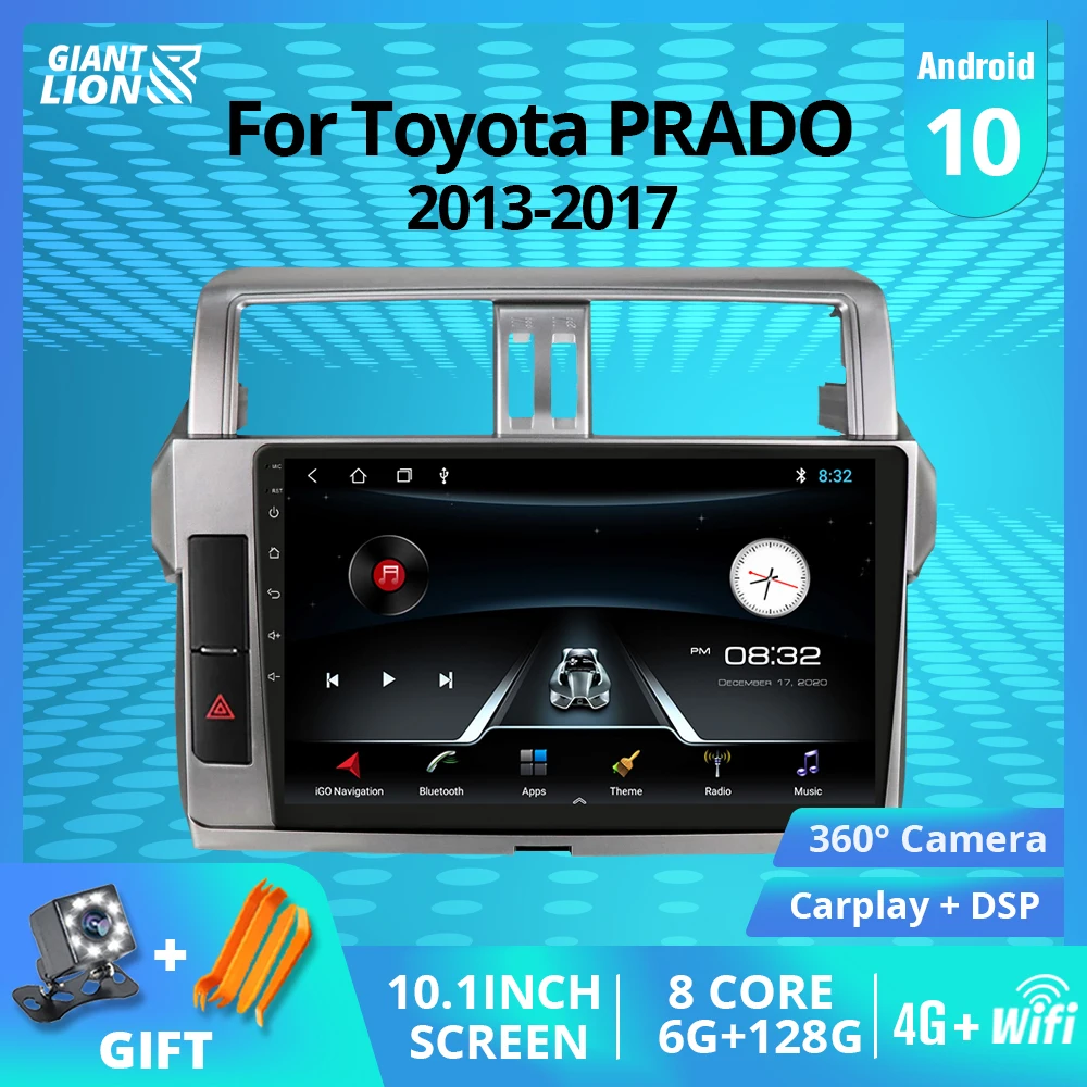 Автомагнитола 2 Din Android 10 0 для Toyota LAND CRUISER PRADO 150 2013 2017 мультимедийный автомобильный