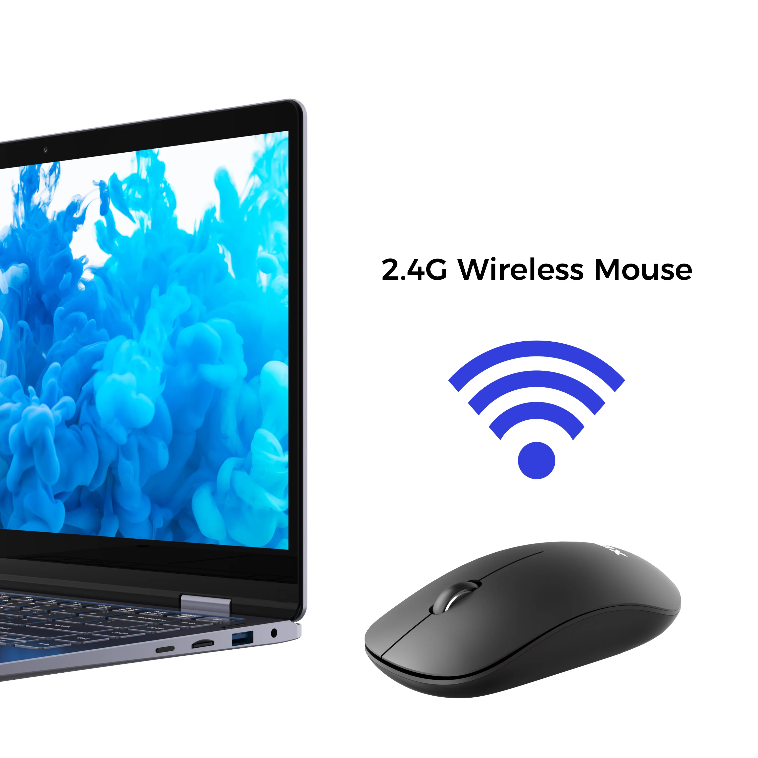 Мышь компьютерная беспроводная эргономичная 1000DPI 2 4 ГГц|Мыши| |