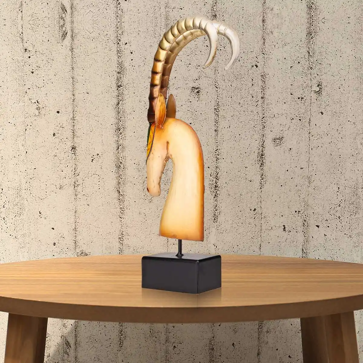 Новая африканская скульптура из козьего металла настоящая железная абстрактная