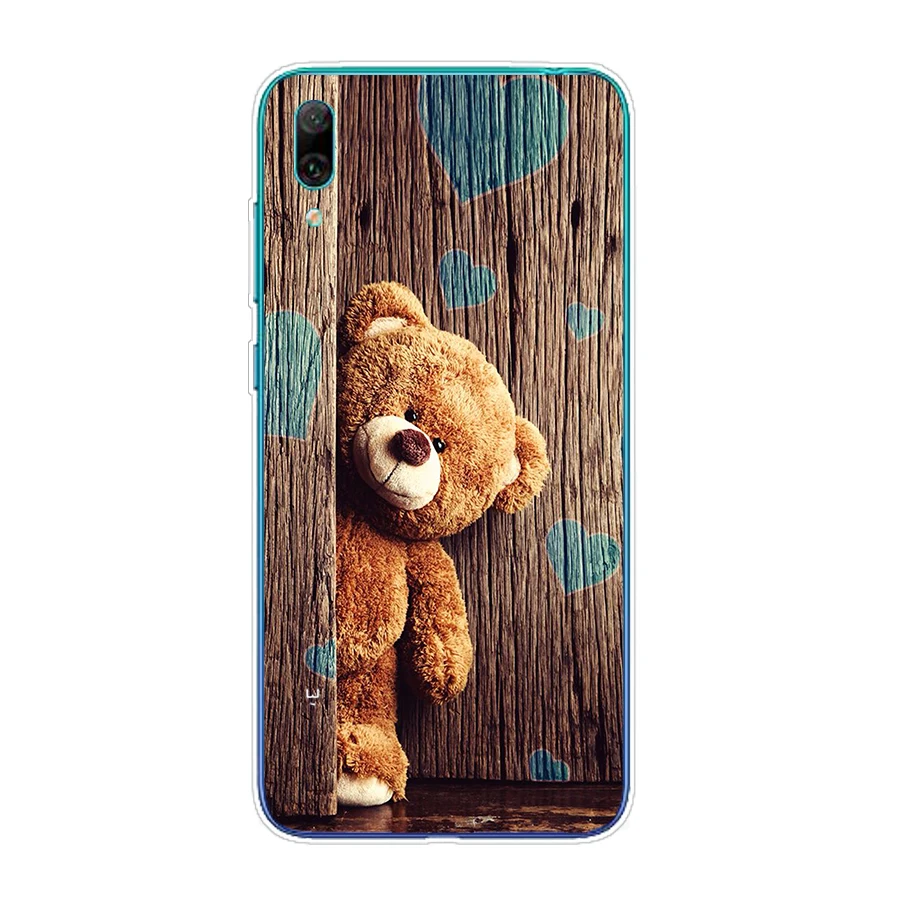 case for huawei y6 prime 2019 case cover silicone tpu cover soft phone housing for huawei y7 y7 prime pro 2019 cover tpu cute 4 free global shipping